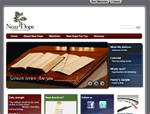 Tablet Screenshot of newhope-nh.com